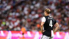 SINGAPORE, SINGAPORE - JULY 21: Matthijs de Ligt of Juventus is seen during the International Champions Cup match between Juventus and Tottenham Hotspur at the Singapore National Stadium on July 21, 2019 in Singapore. (Photo by Pakawich Damrongkiattisak/G