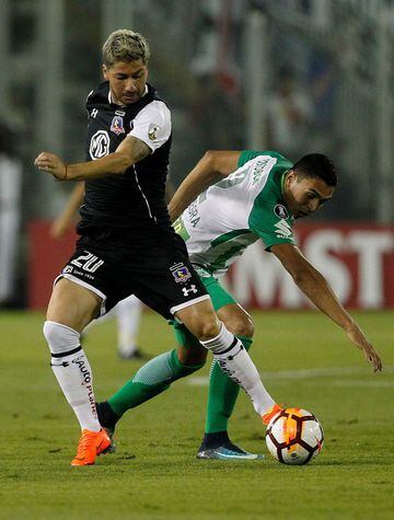 Un gol de Vladimir Hernández dio el triunfo a Atlético Nacional ante Colo Colo en el debut en la Copa Libertadores 2018. Delfín, el próximo rival del verde.