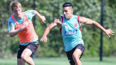 Radamel Falcao García y Andrés Llinás en Selección Colombia