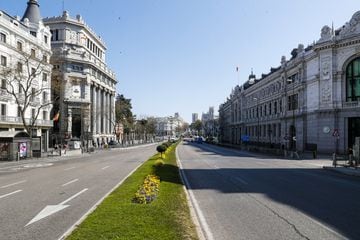 Madrid, vacío: las imágenes de cómo están sus calles