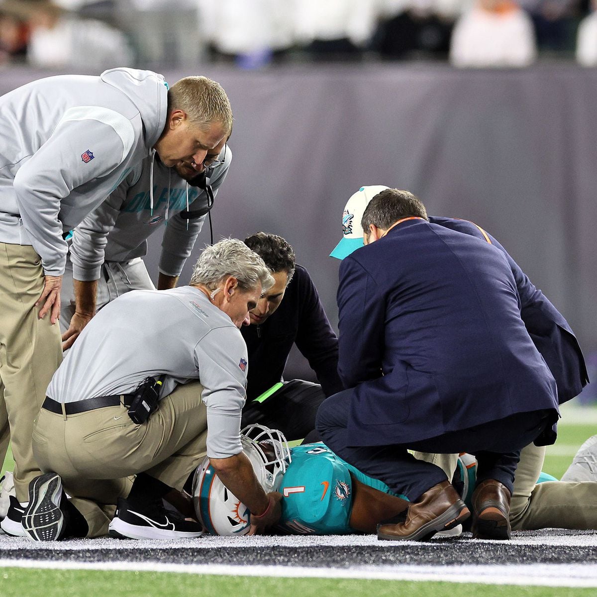 Bengals beat Dolphins after Tua Tagovailoa's scary injury knocks him out of  game