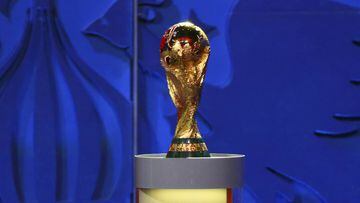 El trofeo de ganador de la Copa del Mundo de la FIFA.