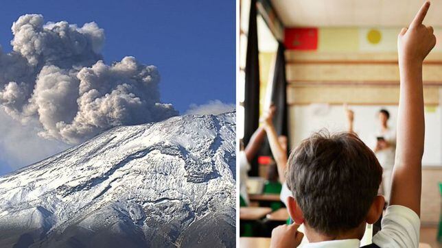 ¿En qué municipios de Puebla, Morelos, Tlaxcala y Edomex han suspendido clases por actividad del volcán Popocatépetl?