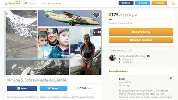 Superviviente del vuelo de la Chape pide ayuda en internet