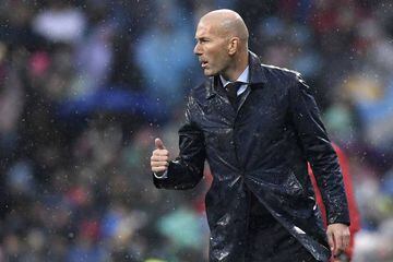 Real Madrid's French coach Zinedine Zidane is feeling the pressure this season.