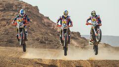 Walkner, Price y Kevin Benavides presentan el proyecto de KTM para el Dakar 2023.