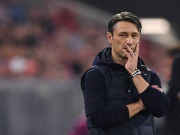 Bayern coach Niko Kovac looks on as his team went down 3-0 to Borussia Moenchengladbach