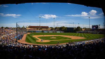 Los Dodgers son uno de los equipos que más afición congrega en su complejo en Camelback Ranch en Glendale.