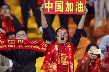 Chinese fans at the China - Syria game
