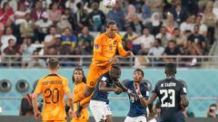 AR-RAYYAN, 25-11-2022 Khalifa International Stadium World Cup 2022 in Qatar game between Netherlands vs Ecuador , Netherlands player Virgil van Dijk - Photo by Icon sport during the FIFA World Cup 2022, group a match between Netherlands and Ecuador at Khalifa International Stadium on November 25, 2022 in Doha, Qatar. (Photo by ProShots/Icon Sport via Getty Images)