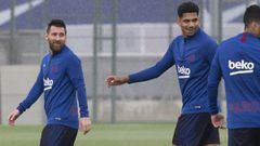 Todibo y Messi en la &eacute;poca del Barcelona.