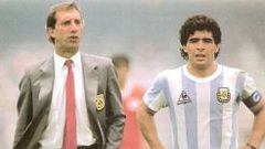 Carlos Bilardo y Diego Armando Maradona.
