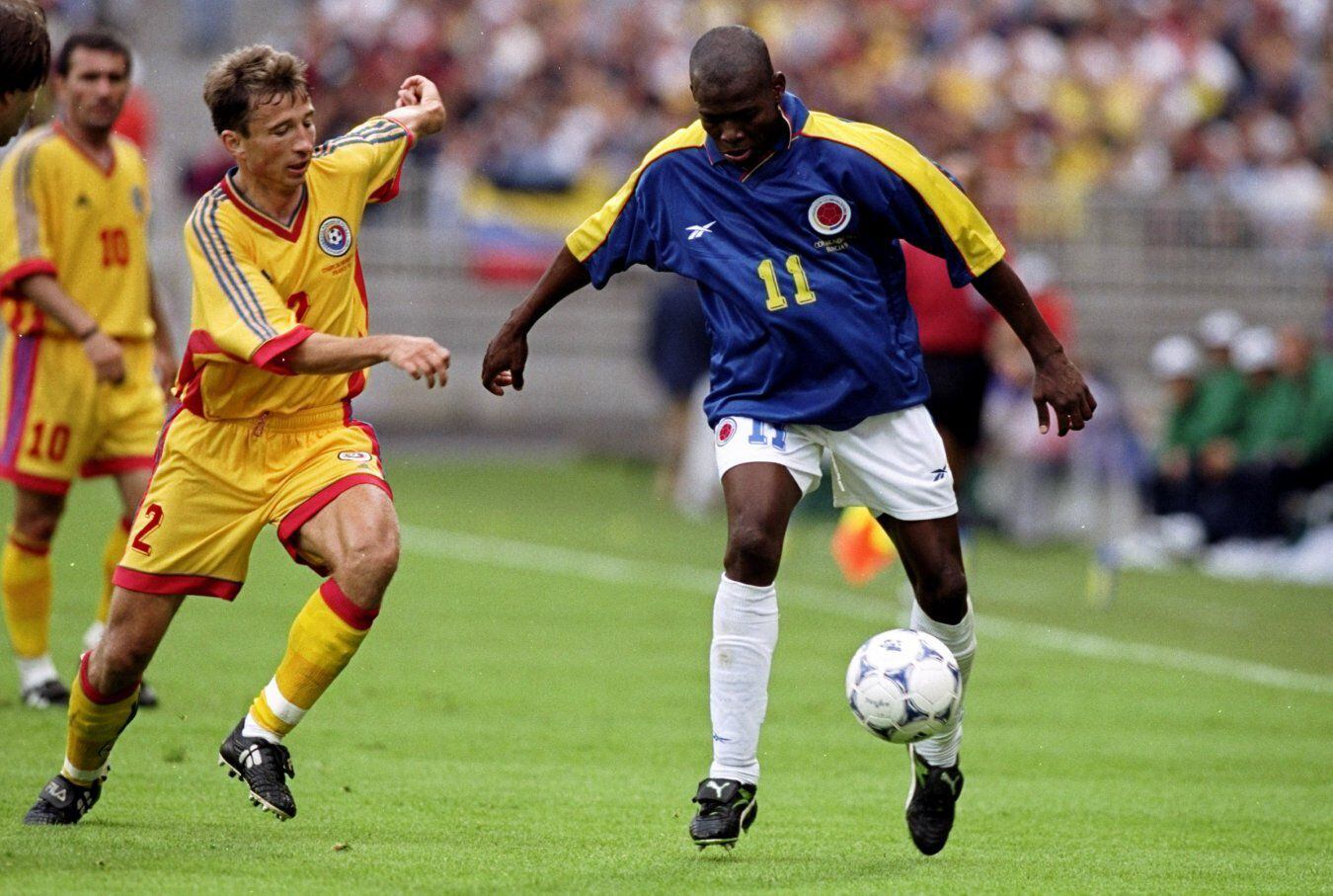 Colombia vs Rumania. Francia 1998