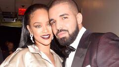 Rihanna y Drake en el backstage de los MTV Video Music Awards en el Madison Square Garden, Nueva York. Agosto 28, 2016.