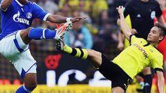 <b>KO. EN EL DERBI. </b>Farfán fue un peligro constante para Leitner y un Dortmund que entra en barrena.