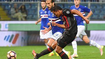 Gol de Bacca y partidazo de Muriel en Sampdoria 0-1 Milan