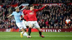 FILE PHOTO: Soccer Football - Premier League - Manchester United v Manchester City - Old Trafford, Manchester, Britain - March 8, 2020  Manchester City&#039;s Sergio Aguero scores a goal before it is disallowed for offside  Action Images via Reuters/Carl 