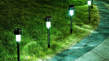 Lámparas solares para el jardín
