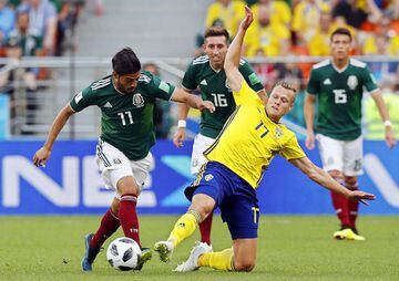 Las mejores imágenes del duelo entre México y Suecia