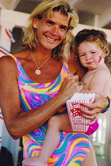 Tauna Kay Vandeweghe, con su hija Coco.
