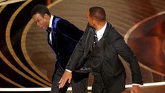 Comedian Rock was slapped over a joke about Will Smith's wife, Jada Pinkett Smith. Will Smith has been banned from the Oscars for 10 years.