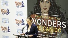 Gal Gadot en el nombramento de Wonder Woman embajadora de la ONU
