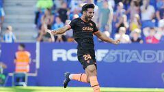 Eray Comert of Valencia CF celebrates after scoring the 2-2 during the La Liga match between RCD Espanyol and Valencia CF played at RCDE Stadium on October 2, 2022 in Barcelona, Spain. (Photo by Colas Buera / Pressinphoto / Icon Sport)