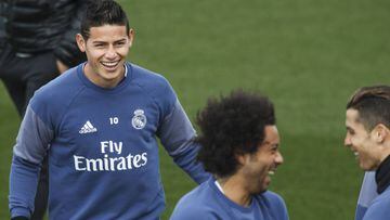 James va de titular con el Real Madrid en la visita al Eibar