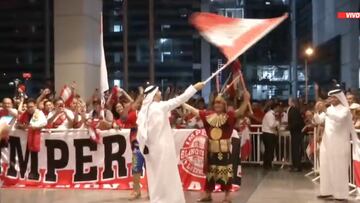 ¡Espectacular banderazo peruano en Doha!