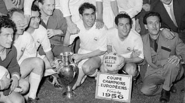 Real Madrid win the first European Cup