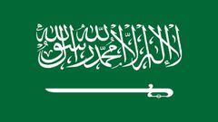 La bandera, uno de los mayores iconos de Arabia Saudita.