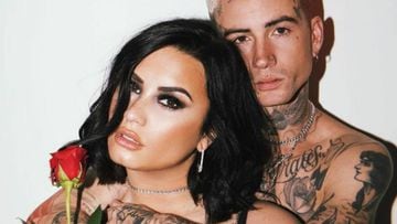 Demi Lovato y Austin Wilson v&iacute;a Instagram @angelokritikos. Diciembre 15, 2019. 