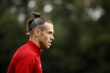 Soccer Football - Wales Training - Vale Resort, Hensol, Wales, Britain - August 31, 2021 Wales' Gareth Bale during training Action Images via Reuters/John Sibley