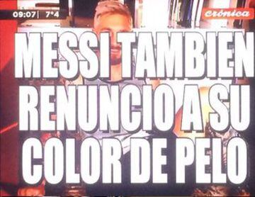 Los memes tras el cambio de 'look' de Lionel Messi