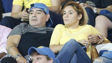 Maradona and his girlfriend