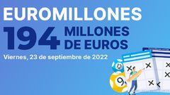 Euromillones: comprobar los resultados del sorteo de hoy, viernes 23 de septiembre