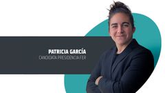 Cartel promocional de la candidatura de Patricia García a la presidencia de la Federación Española de Rugby.