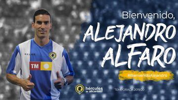 Oficial: el Hércules ficha a Alejandro Alfaro hasta 2021