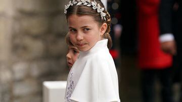 Princess Charlotte was seen wearing an embroidery headpiece at Charles III’s coronation, instead of opting for a tiara