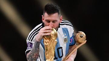 Lionel Messi, campeón del Mundo con la Selección Argentina.