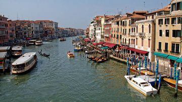 Así luce en tiempo real Venezia, con la pandemia del coronavirus COVID-19
