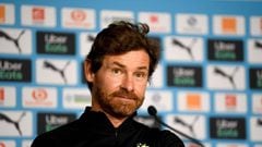 (FILES) In this file photo taken on January 15, 2021 Marseille&#039;s Portuguese head coach Andre Villas Boas gives a press conference, in Marseille. - Andre Villas-Boas has handed in his resignation at Marseille because the club signed Olivier Ntcham wit