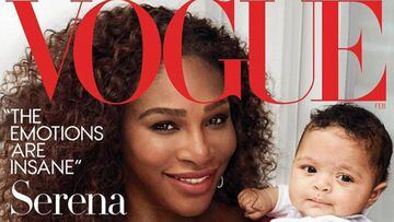 Serena Williams con su hija en la portada de la revista Vogue de febrero 2018