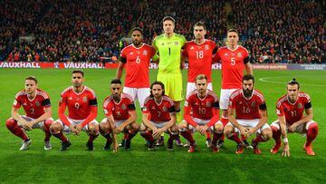 Wales produce another mad team photo against Serbia