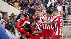 El 9 de enero el Atlético derrotó al Barcelona por 2-3 en las semifinales de la Supercopa de España. El equipo rojiblanco le dio la vuelta al partido en cinco minutos en la recta final del choque y se plantó en la final. Koke, Morata y Correa marcaron los