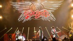 Aerosmith, con Steven tyler al frente, en uno de sus conciertos