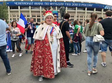 Francia vs. Croacia: Así llegaron los aficionados a la Final
