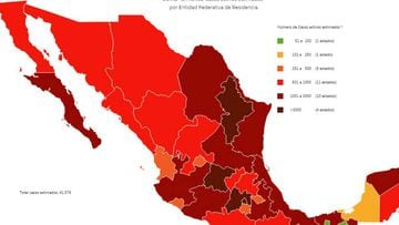 Mapa y casos de coronavirus en México por estados hoy 5 de septiembre
