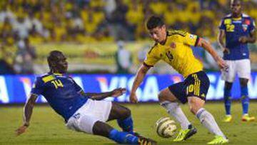 Colombia venci&oacute; 1-0 a Ecuador en Barranquilla con gol de James.