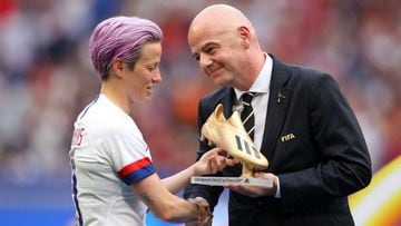 Rapinoe confronts FIFA's Infantino about solution to equal pay
